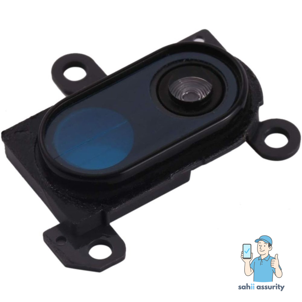 Camera Lens Glass with Frame for Xiaomi Redmi 8A Dual White thumbnail